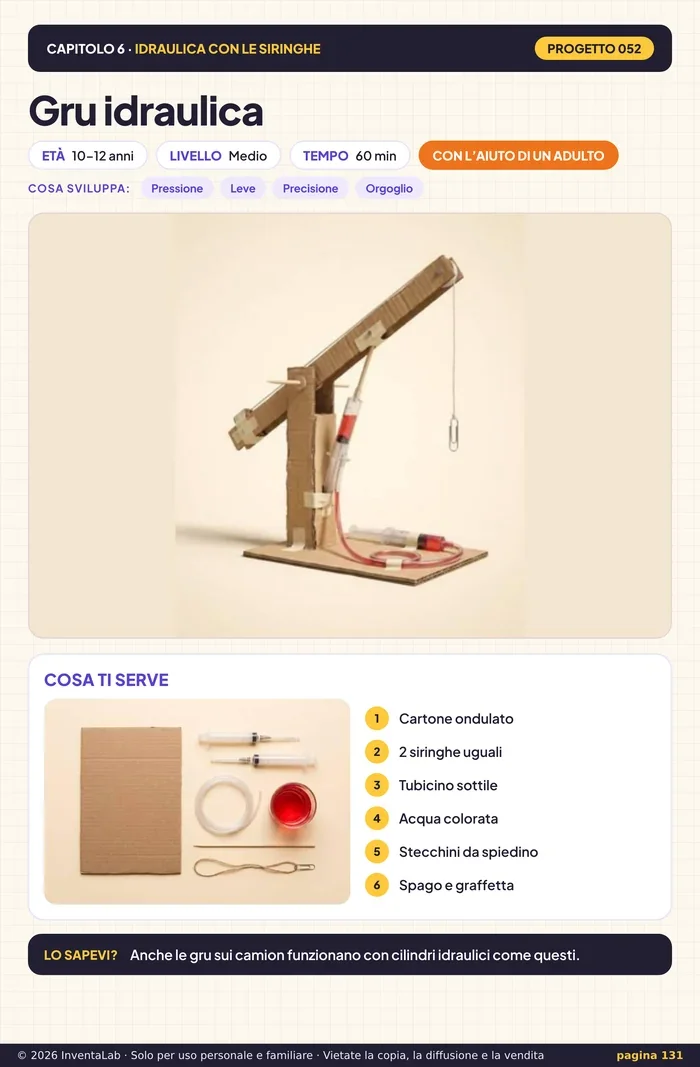 El proyecto Grúa hidráulica
